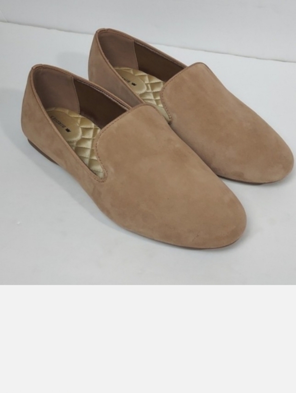 Birdies The Starling Loafters Suede Tan Flats Size 9.5 Wide